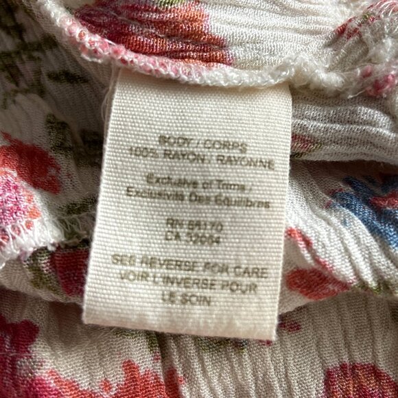 Free People Floral Tuxedo Ruffle Cami Tank Tunic Top ASO Alex Russo - Picture 7 of 10